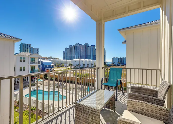 Home W/Shared Heated/Cooled Pool 2 Blocks To Beach Gulf Shores